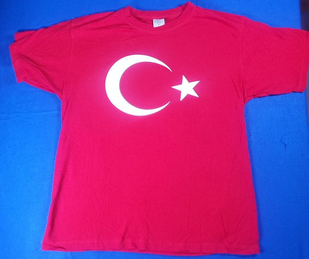 TURKEY Türkiye Cumhuriyeti NATIONAL T-Shirt Men's Size Medium Baumwollle Cotton